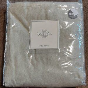 SFERRA Soft Brushed Cotton King Blanket Chalet
